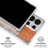 Ireland Flag Dark Wood Galaxy S25 Ultra Clear Case